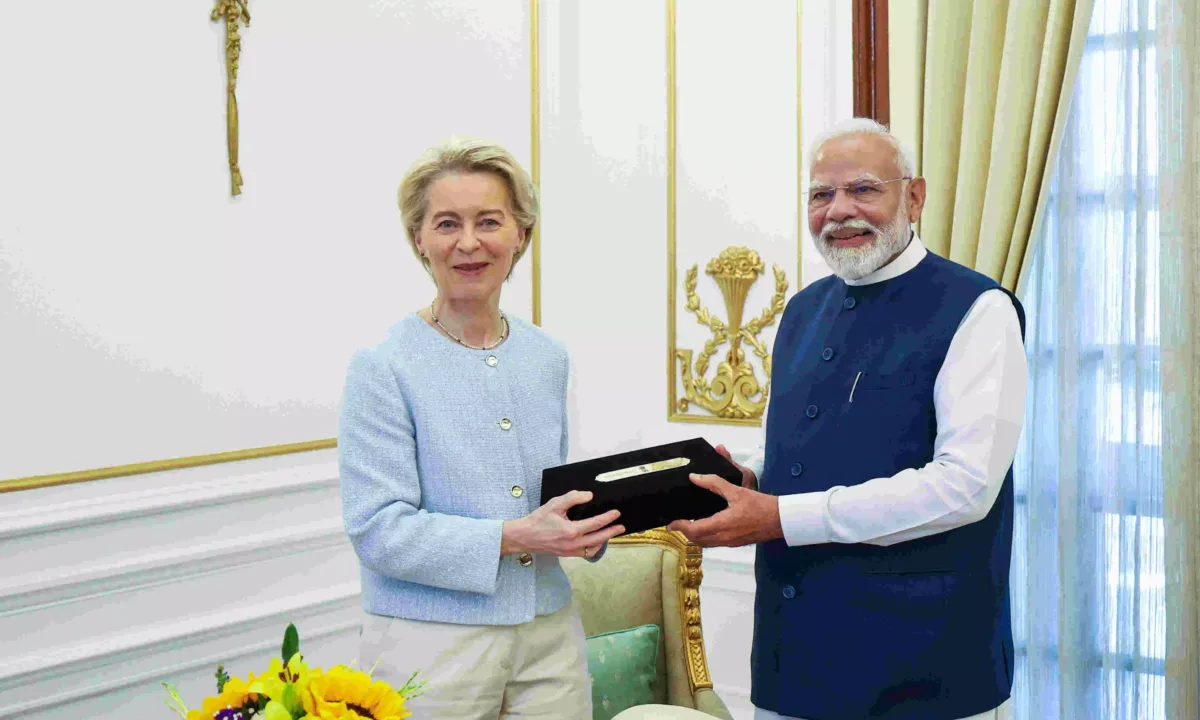 563523 ursula modi 2 INDIA EU TIES