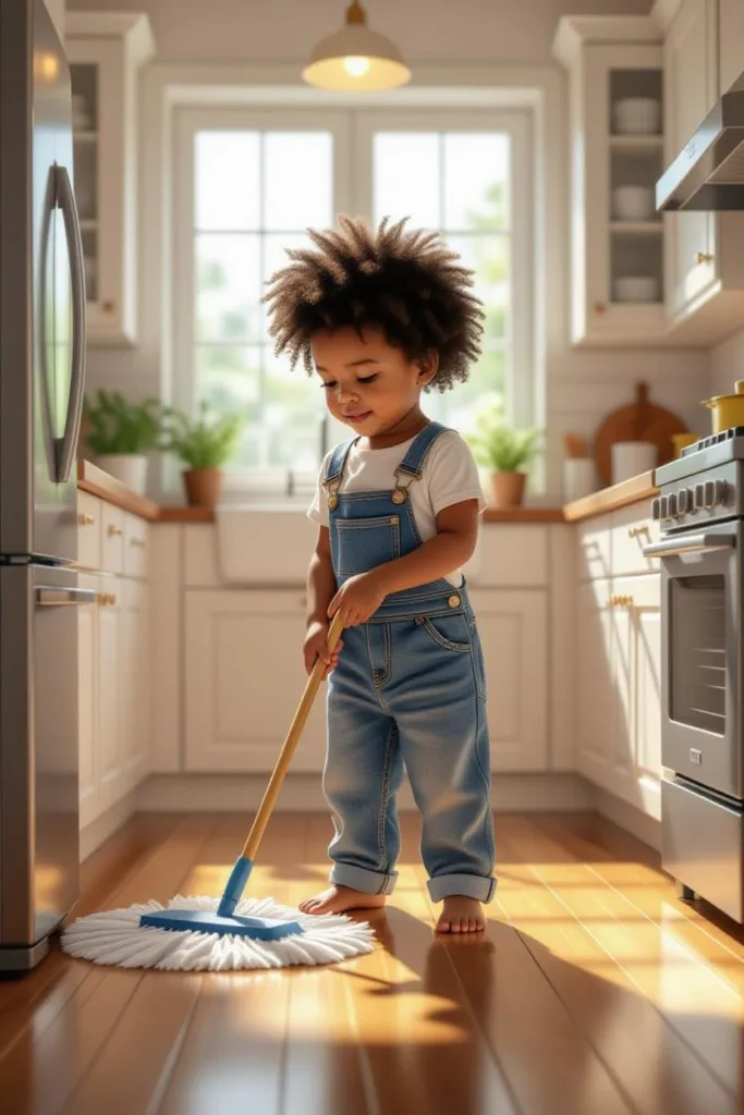 ചൊട്ടയിലെ ശീലം ചുടല വരെ… child doing chores A habit formed in childhood lasts until the pyre